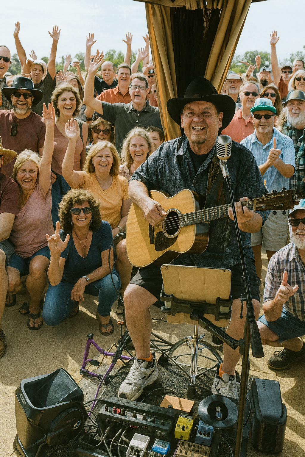 SmorgyMusic live acoustic musician performing at a winery event in Napa Valley